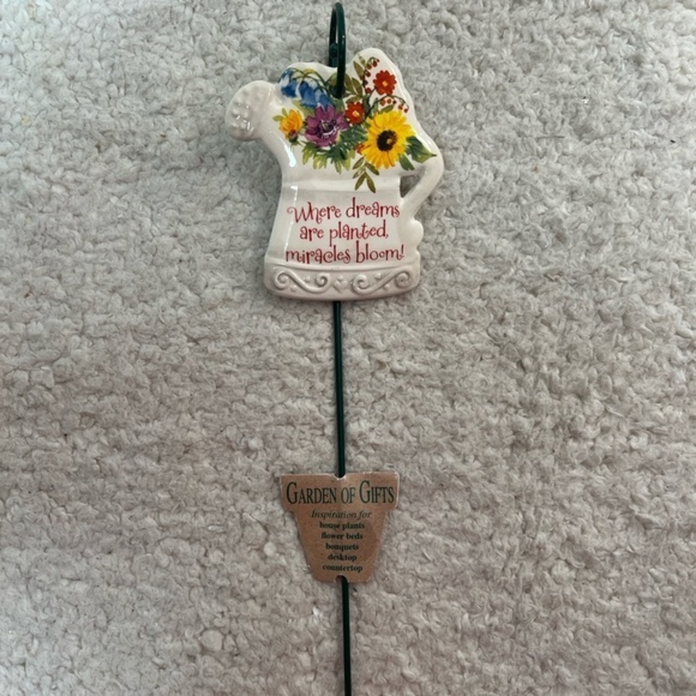 C.R. Gibson "Where Dreams are Planted" Flower or Garden Plant Stake